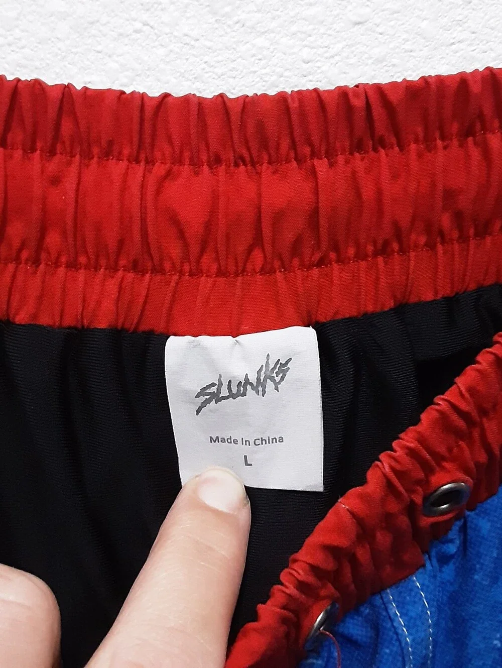 Slunks Swimwear Lined Trunks American Patriotic FAIR